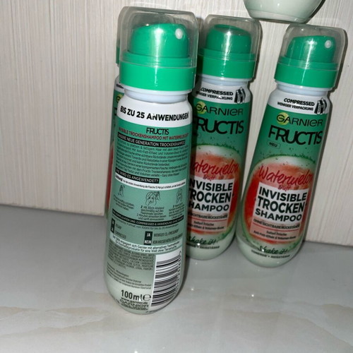 Garnier Fructis Watermelon Invisible Dry Shampoo 3x100 ml like new