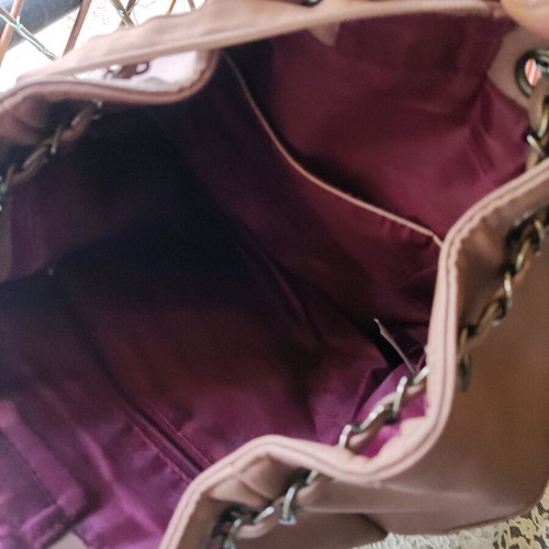 Backpack like new with quilted texture and handles