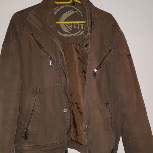 Men's jacket used brown size M for height 1.72-1.80 m