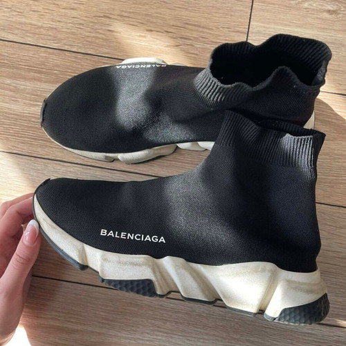 Balenciaga sock boots used, black, size 39