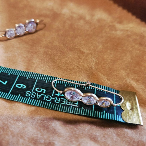Gold earrings 585 14K vintage like new