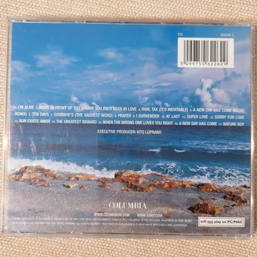 Celine Dion A New Day Has Come CD like new, pop