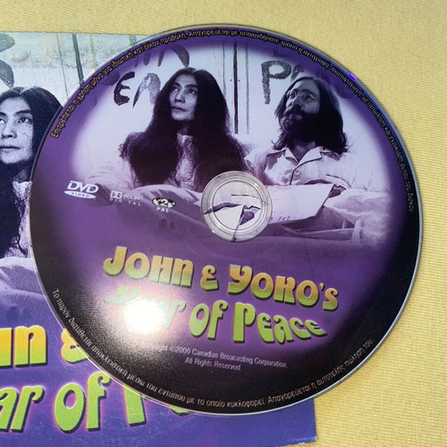 John Lennon & Yoko Ono Year of Peace rare promo DVD Greek edition