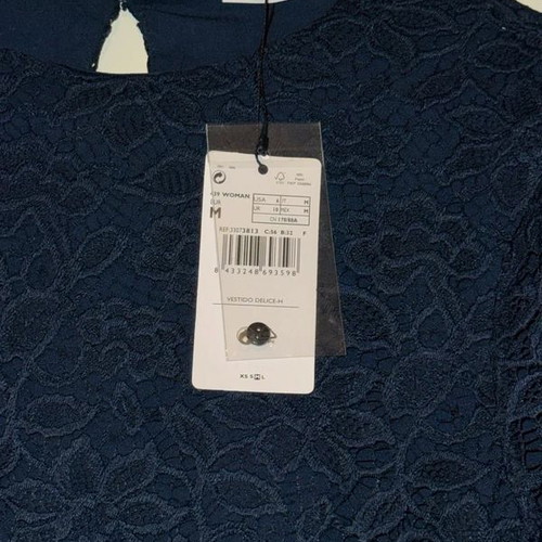 Mango lace dress dark blue, size M, new with tag