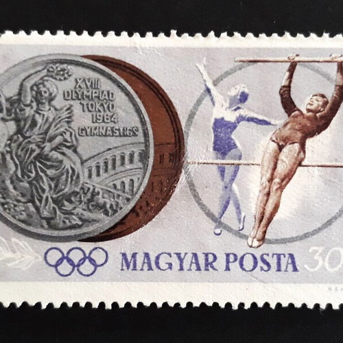 Hungary 1965 Olympic Games Tokyo Gymnastics Stamp