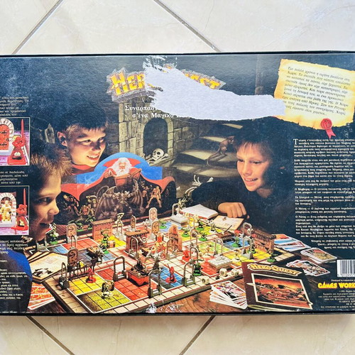 Hero Quest board game MB Games El Greco 1991