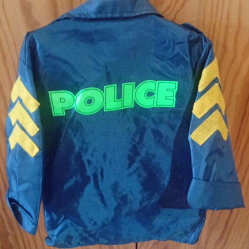 Children's Police Costume like new, includes shirt and hat, size 4-5 years