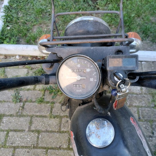 Honda CY 50 used, rare and collectible black motorcycle