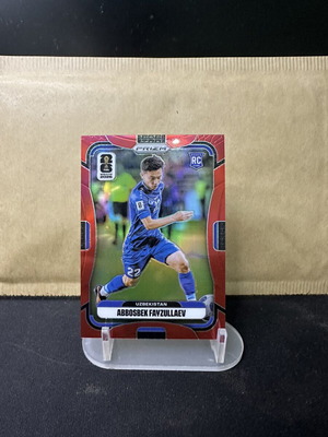 2026 Panini Prizm Fifa World Cup Abbosbek Fayzullaev True Red RC κάρτα /50 #448