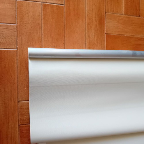 Blackout roller blinds ecru like new, set of 2, 157x250cm