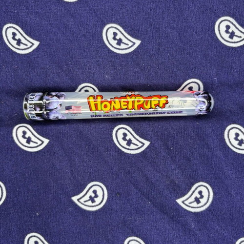 Honeypuff Pre-Rolled Transparent Cones Blueberry in Glass Tube
