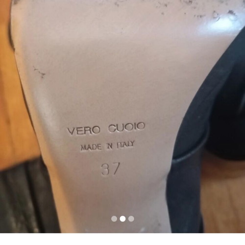 Vero Cuoio leather boots size 37, like new, black