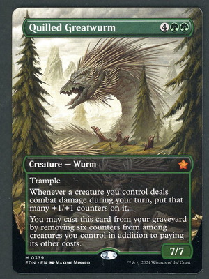 Quilled Greatwurm Magic The Gathering card