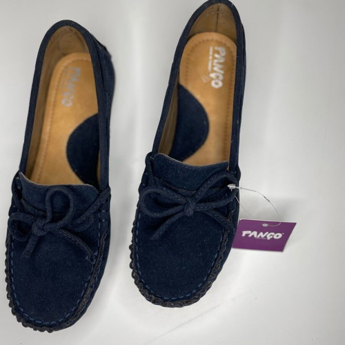 Panco navy blue suede moccasins new size 35