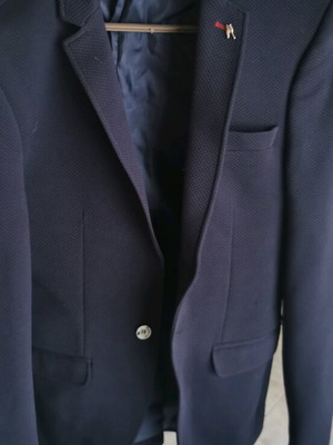 Синьо мъжко сако като ново, размер M