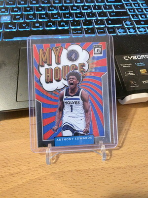 Anthony Edwards Insert Card like new, Minnesota Timberwolves 2020-21 Panini Donruss Optic