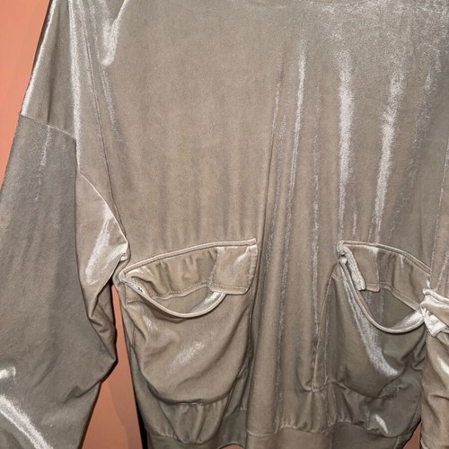 Velour Tracksuit Set New Beige Hoodie and Pants