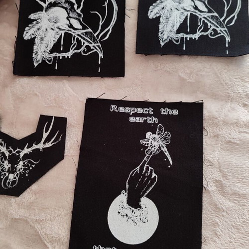 Patch set of 4 new with unique handmade designs