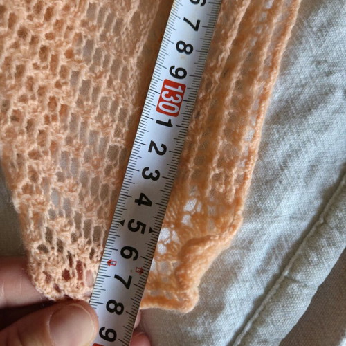 Woolen women's scarf like new, orange
