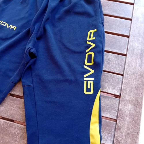Givova Long Shorts like new, polyester and cotton, blue, size L