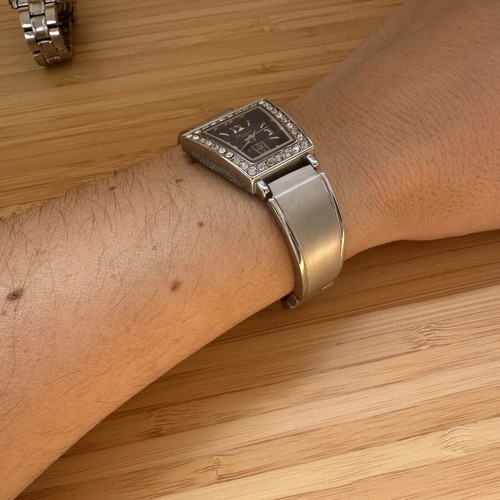 Florence Quartz women's watch used with trapezoid case and rhinestones