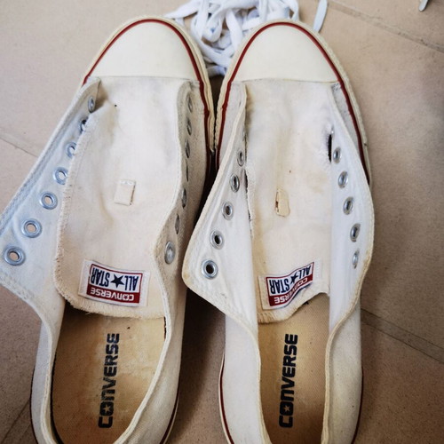 All Star Converse shoes used, white, size 46