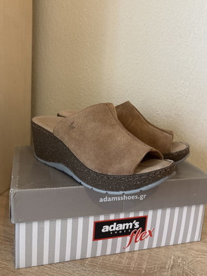 Adam's Shoes Flex Leather Platforms size 37 new, brown