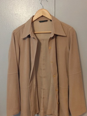 Zara shirt used, beige, size Large, bell sleeve