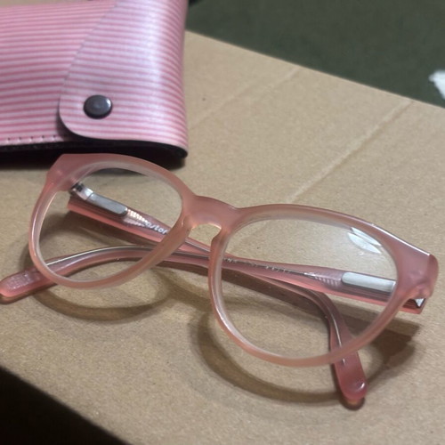 Children's glasses like new, pink plastic frame