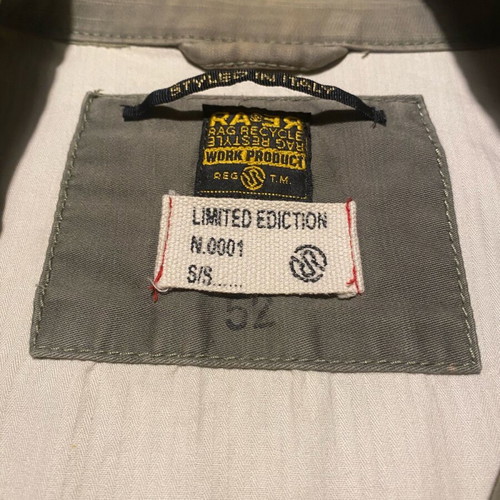Men's vintage military-style rare cotton jacket used