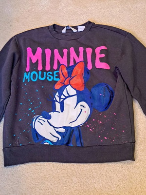 Minnie sweatshirt Lc Waikiki like new, girls 9-10 years, black