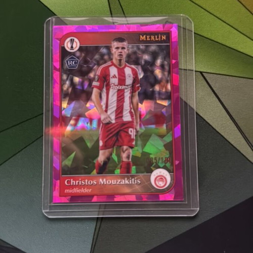 Mouzakitis Merlin Pink Atomic Refractor card like new