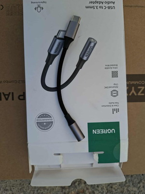 Ugreen USB-C Male to 3.5mm Female Adapter Grey like new