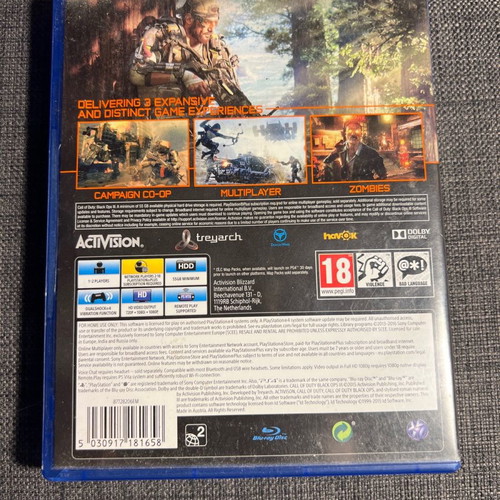 Call of Duty Black Ops III PS4 used in excellent condition