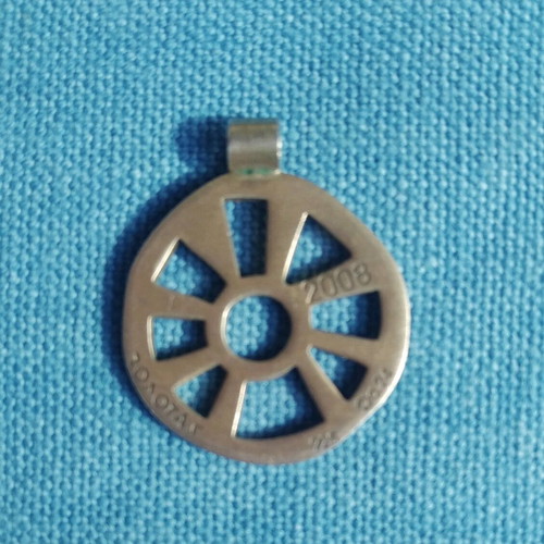Zolota silver gold-plated pendant like new, 925 silver, 2.5x2 cm