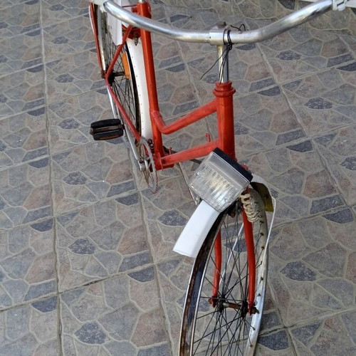 Vintage bicycle, red