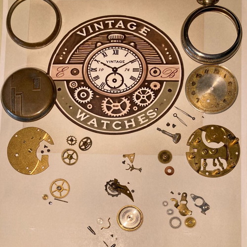 Kienzle 44 pocket watch used, 1930s vintage