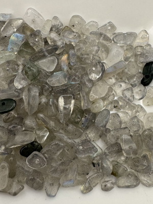Labradorite chipstone beads like new, 2-10 mm