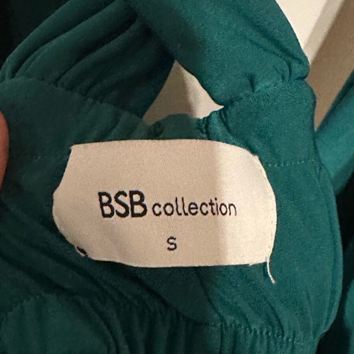 BSB green blouse like new with open crisscross back