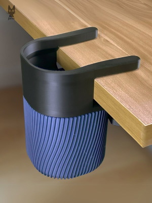 Clamp-On Desk Bin office waste basket new in various colors