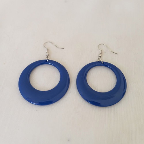Blue Hanging Earrings New, Lightweight Eco Acrylic Resin