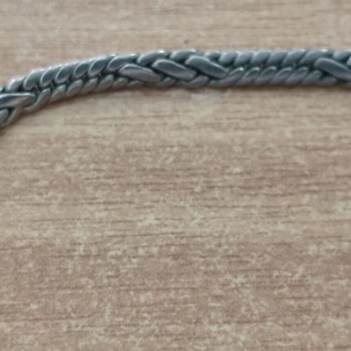 Unisex 18K Plated Necklace Chain 45cm, Silver