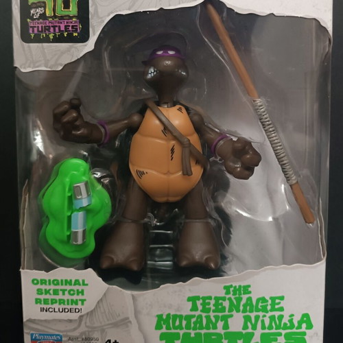 Playmates Teenage Mutant Ninja Turtles Donatello Original Sketch figure new