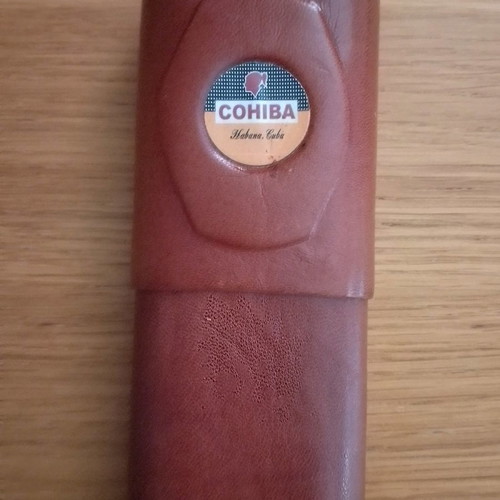 Cigar case leather handmade new from Cuba