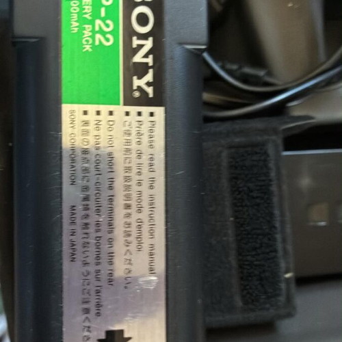 Sony NP-22 battery packs used, vintage collectible, pack of 2