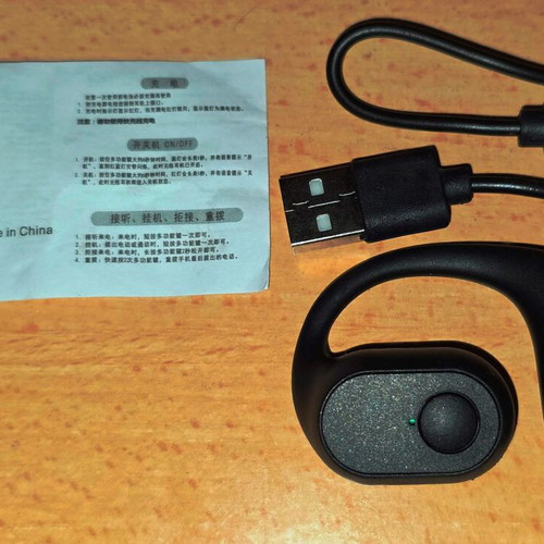 Wireless Open-Ear Bluetooth Headset with Clip and Touch Control, New