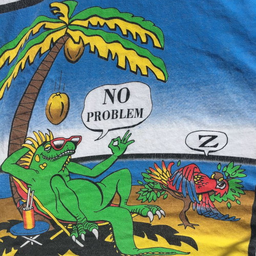 80's t-shirt used, well preserved, white, size L