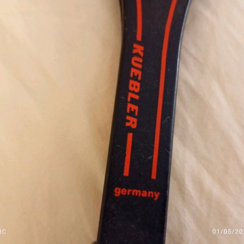 Kuebler plus 30 all round graphite tennis racket used, 1980s