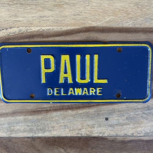 Vintage metal license plate 20x8cm