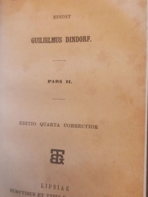 Ομήρου Οδύσσεια  Α&Β έκδοση Λειψίας έτος 1866